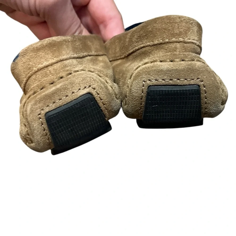 Manolo Blahnik Driver Suede Taupe Tan Loafers Size 36.5 or 6.5 - Picture 5 of 6